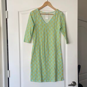 Chic Long Sleeve Patterned Dress